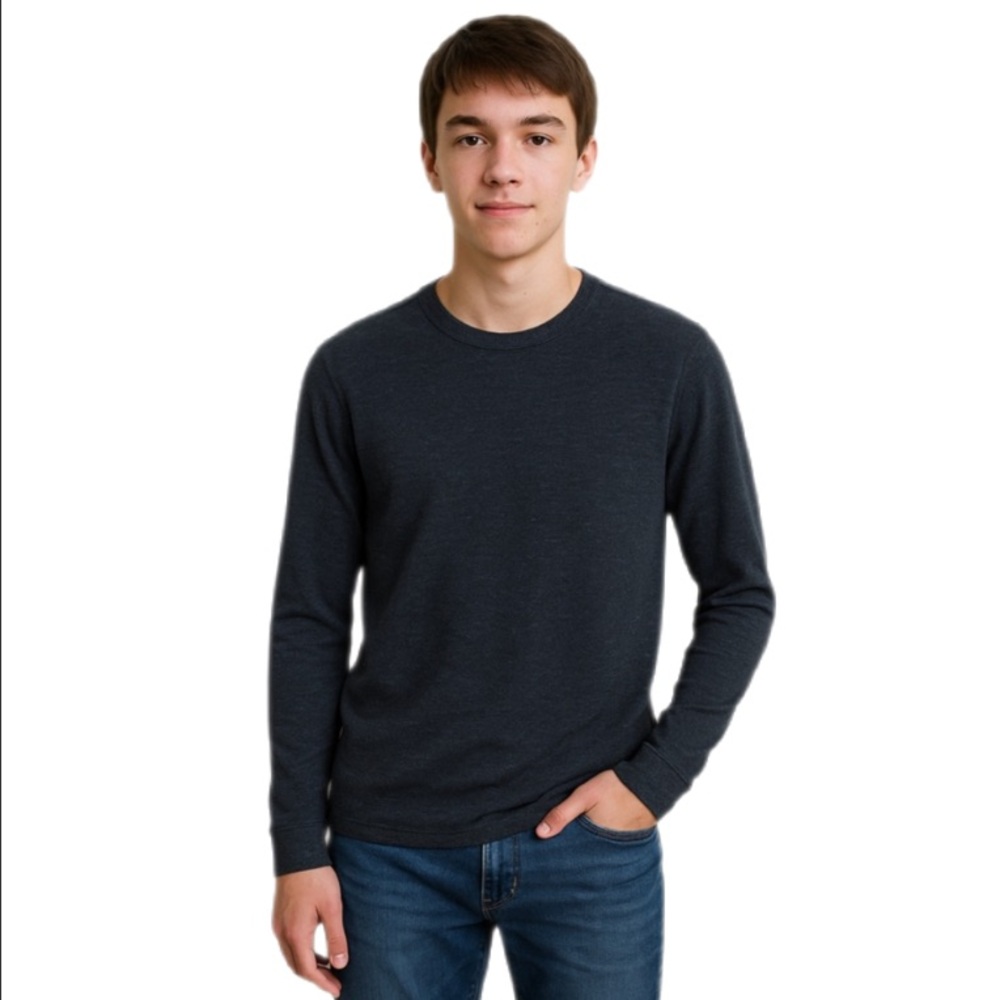 Urban Pipeline Blue Long Sleeve Thermal Tee – Boys XL